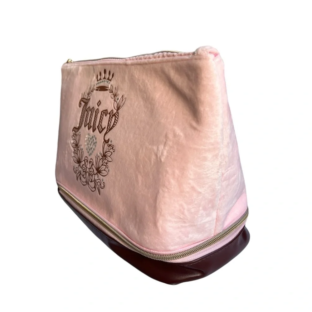 NWT Juicy Couture Y2k 14.5x9 Travel Cosmetic Bag